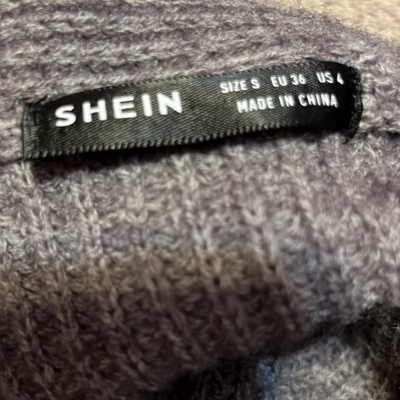this is a very soft shein grey sweater in small and fits just right - Picture 3 of 3